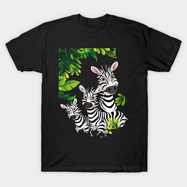 Zebra Educational Outreach T-Shirt by GodeleineBesnard